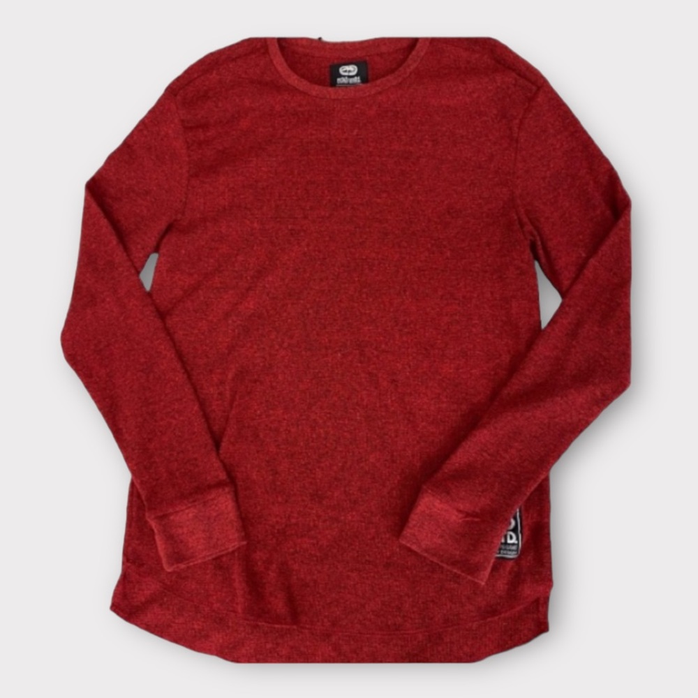 Ecko Unlimited Men’s Sweater Large Thermal Waffle Knit Lightweight Streetwear